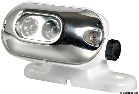 Faretto completo 2 LED bianchi